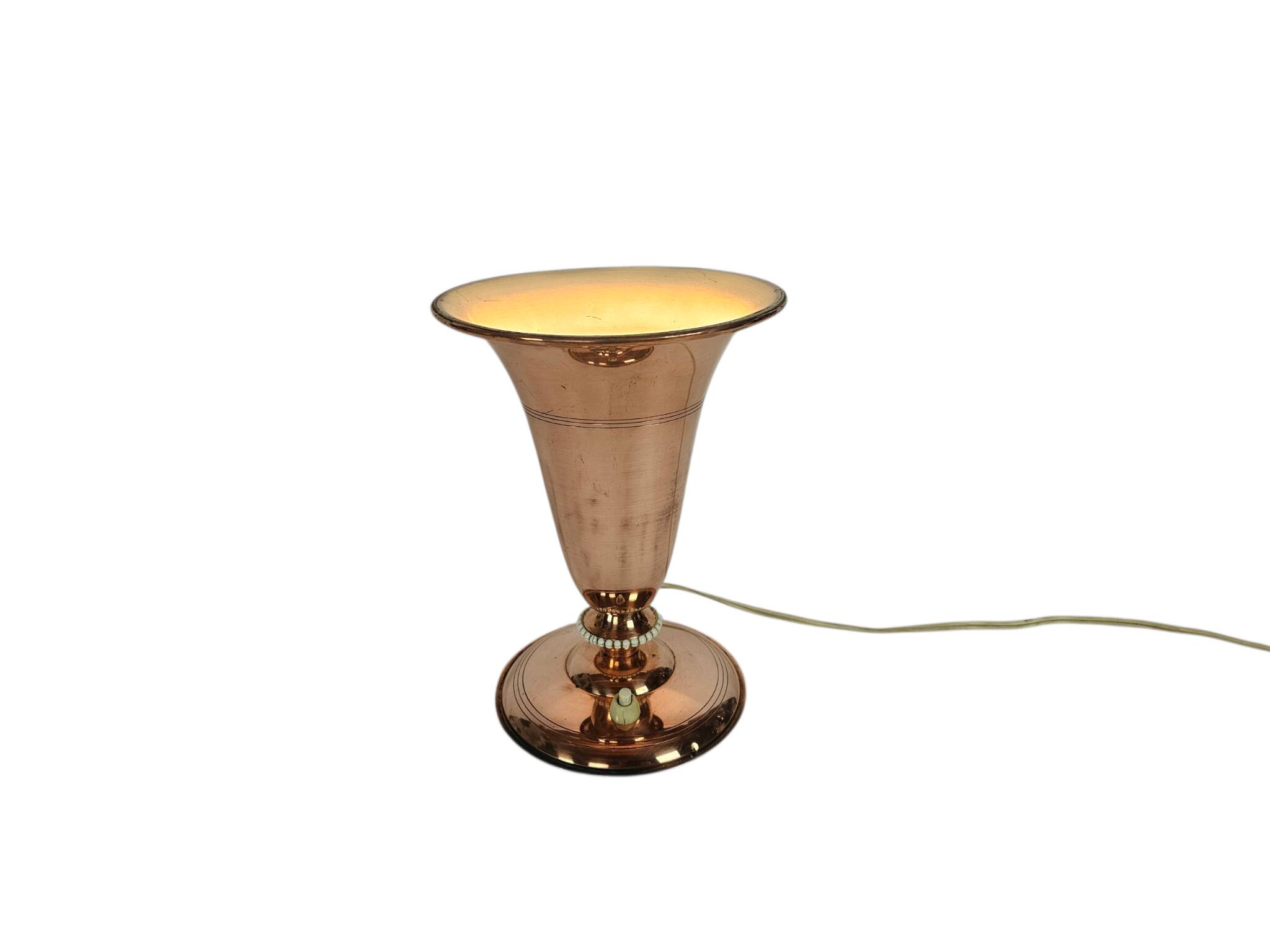 Art Deco - Goblet lamp - copper - Uplighter - Holland - 1st half of the 20t