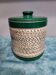Ceramic tobacco jar signed Brisdoux