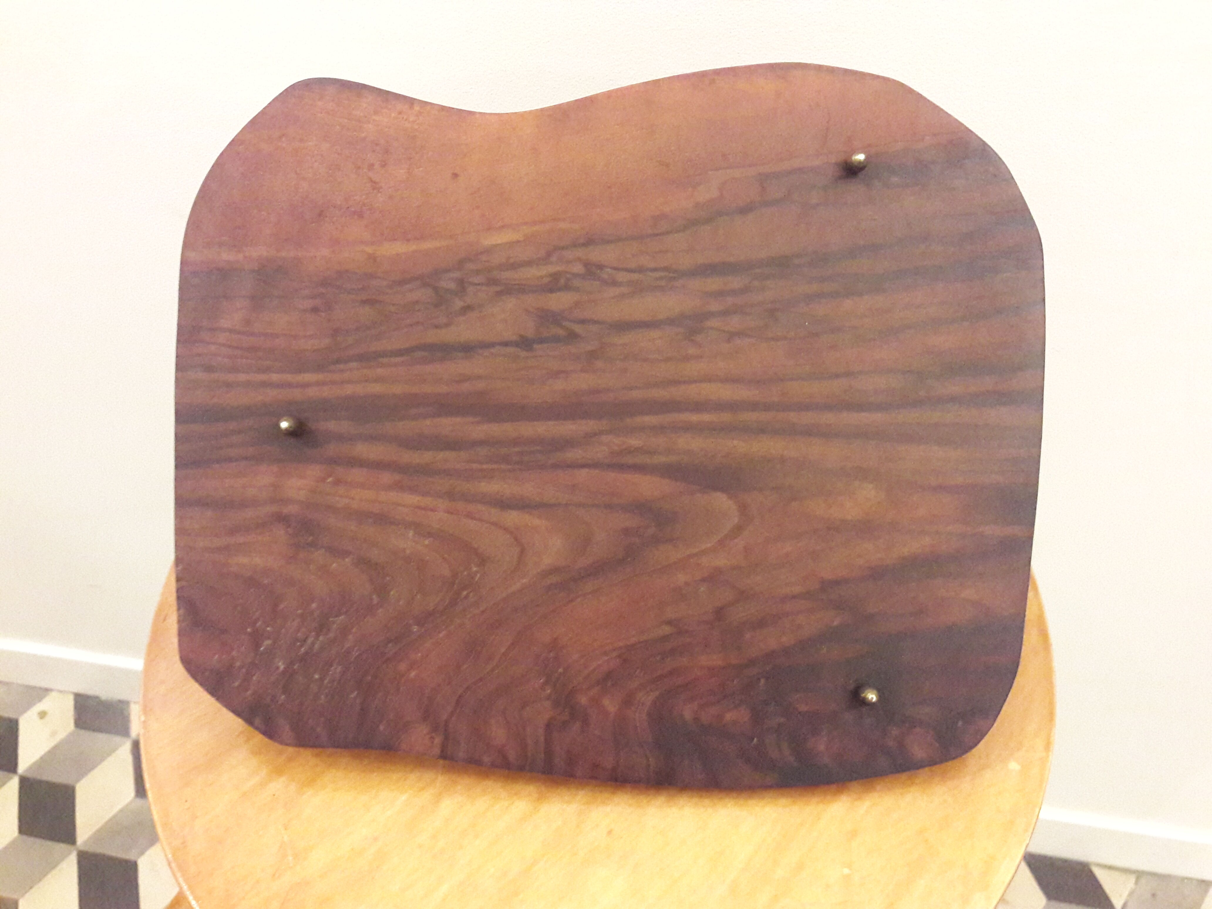 Vintage olive wood cheese platter