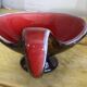 West Germany valet tray - Freeform, iridescent brown and red - 1960s