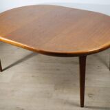 VV Mobler Spottrup Scandinavian extendable teak table, 1960
