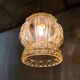 Moulded glass suspension globe - mid 20th century