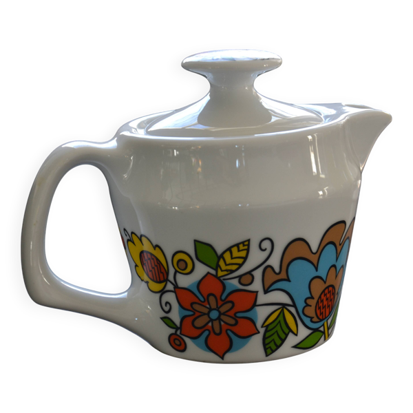 Théière colorée, années 1970