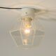 Beautiful 1970s Limburg glass ceiling lamp in octagon shape