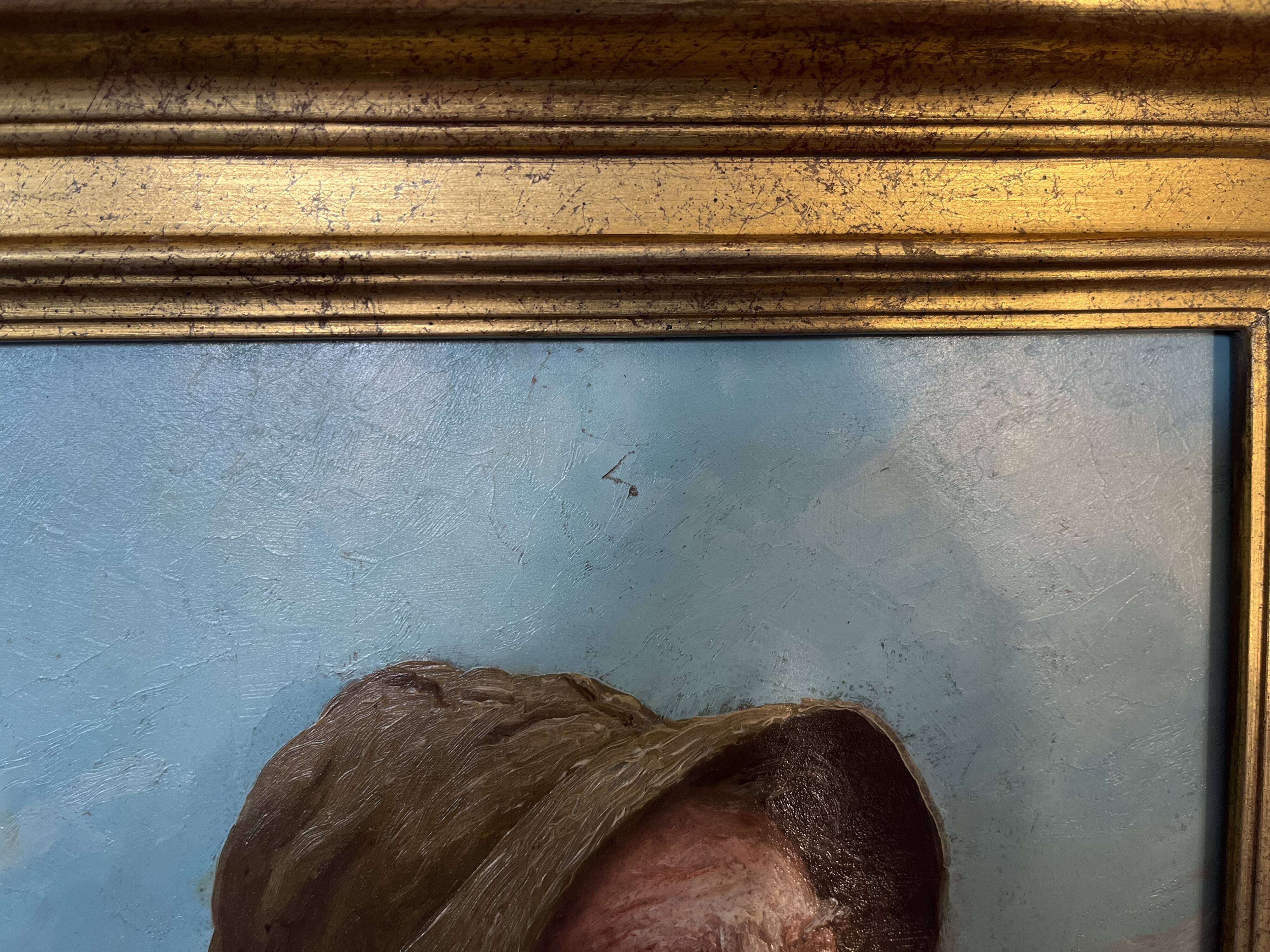 Painting signed E. Baro (Léon Noireaut), pipe sailor