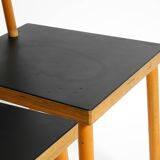 Two rare demountable plywood chairs by Axel Kufus model Stöcke for Atoll