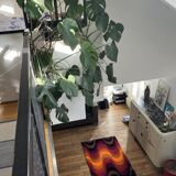 Tapis tufté main style années 60