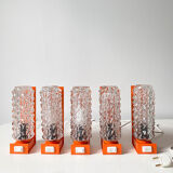 Lamp / wall lamp metal orange diamond globe 70s