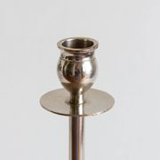 Duo of silver-plated brass candlesticks, 1950s/1960s