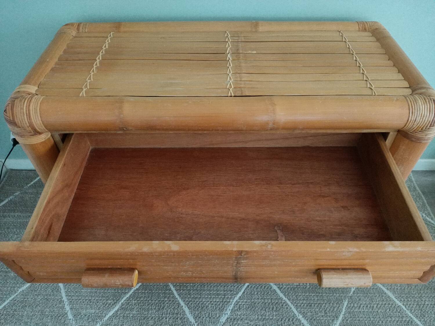 Bamboo chest of drawers