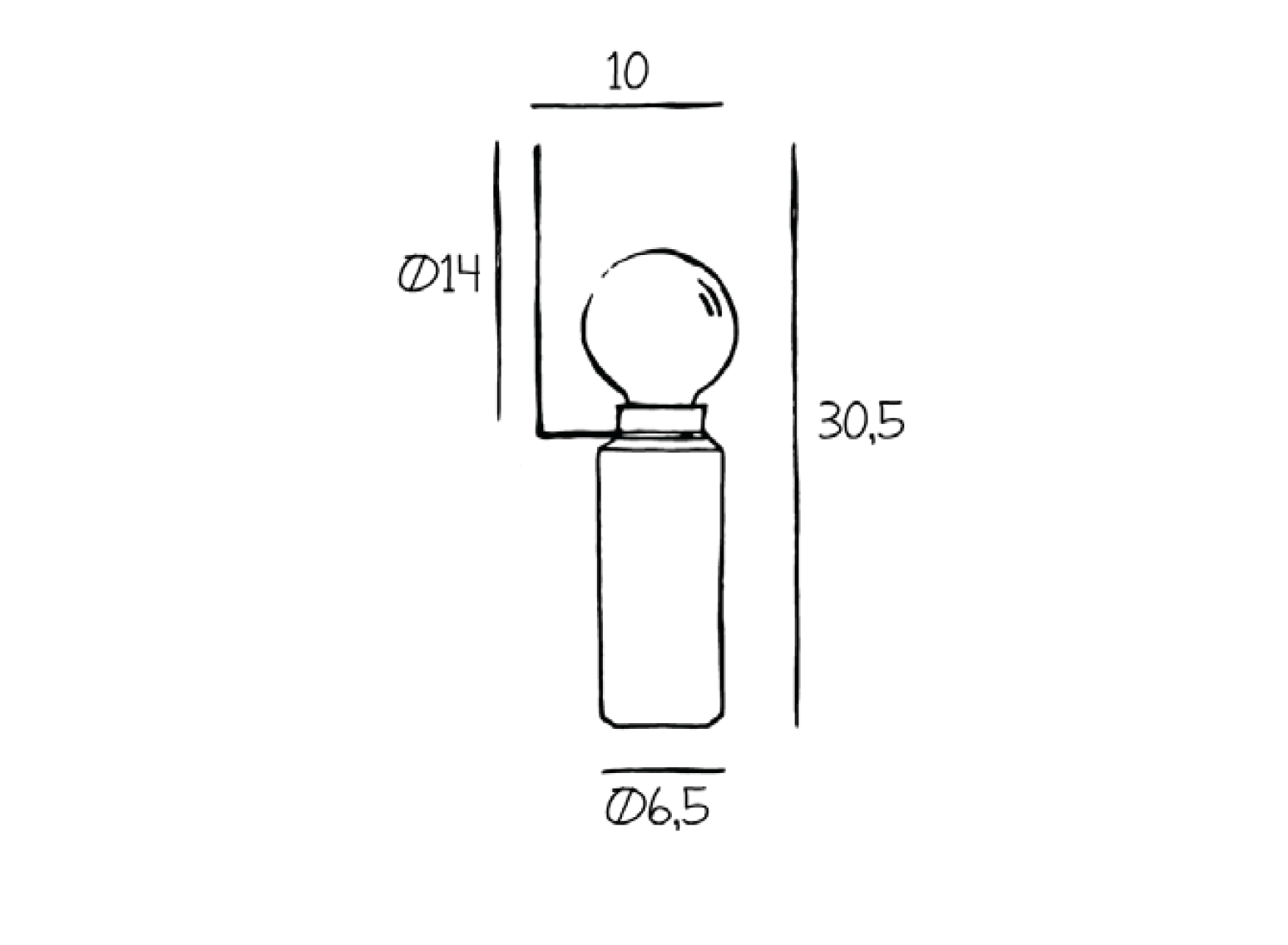 Brass table lamp and marble black