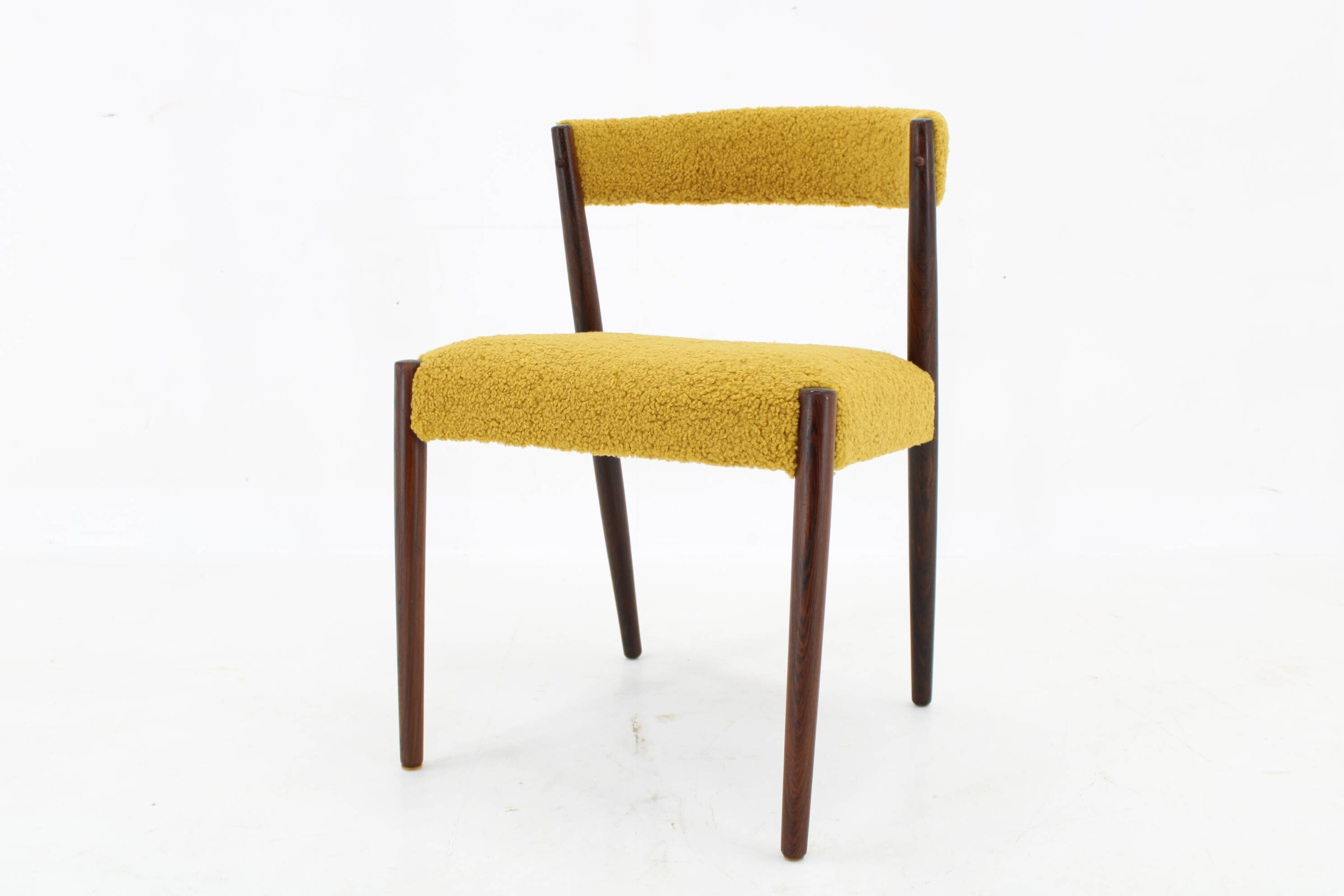 1960s Danish Teak Desk Chair, Restored