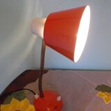 Lampe à poser inclinable en métal, années 70