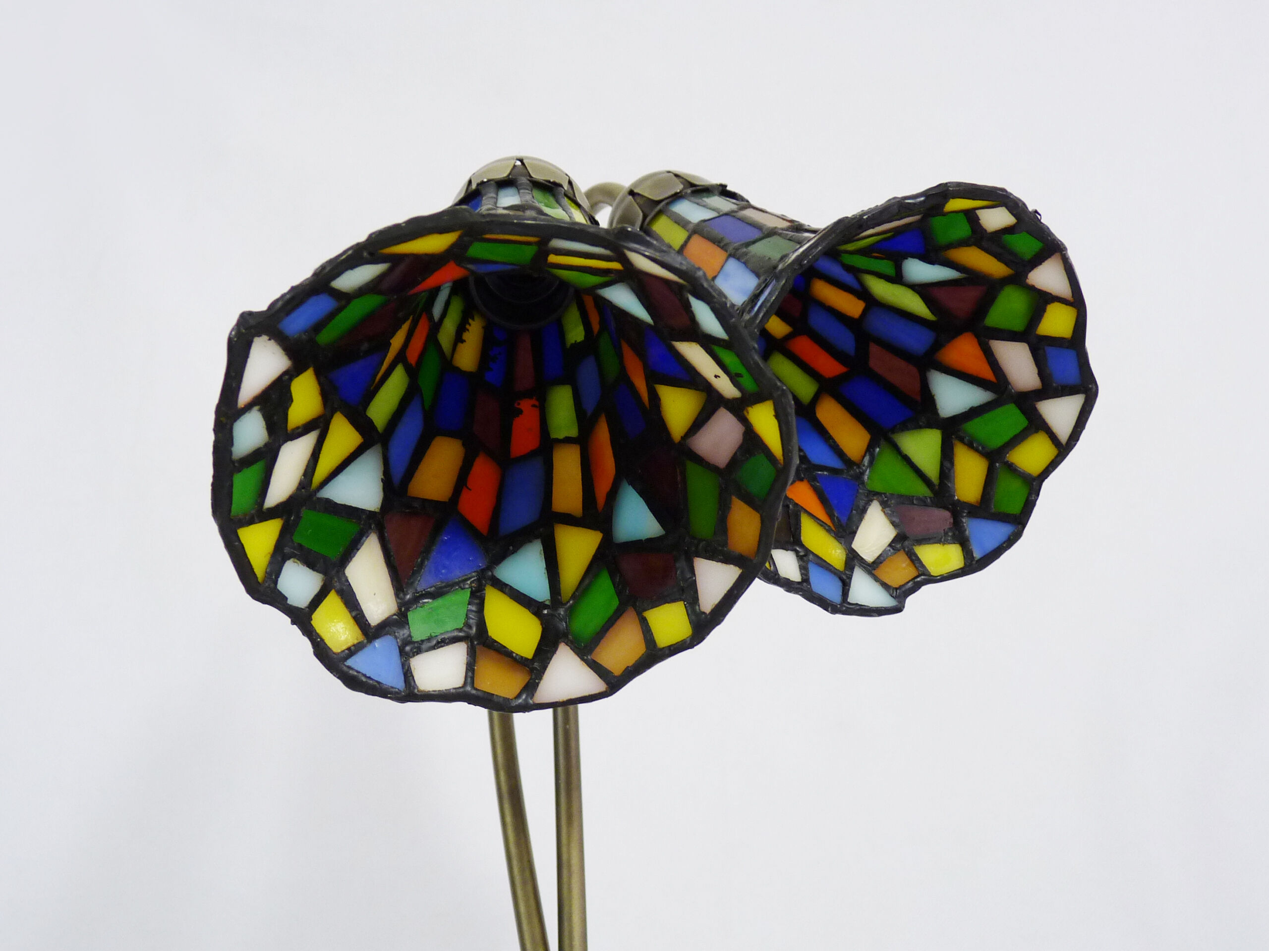 Tiffany dragonfly lamp with two branches, 2 tulips, art deco style