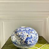 Vase pique flowers monochrome blue decoration