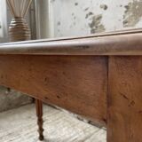 Walnut and marble bistro table 1890