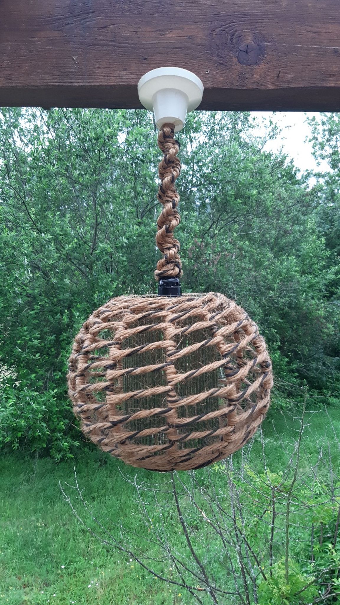 Suspension corde tressée 1970