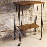 Wrought iron rolling trolley from the 60s