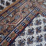 Vintage Indian Carpet Seraband handmade 71cm x 266cm 1970s