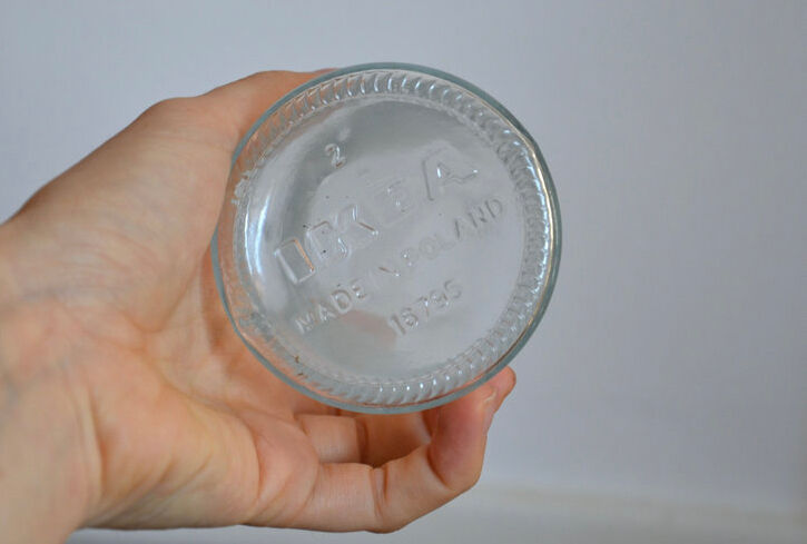 Soliflore ou vase transparent design - ikea vintage