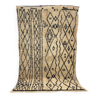Handmade Moroccan Berber carpet 230 x 144 CM