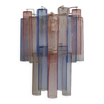 Aureliano Toso wall light in pink and blue Murano glass