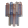 Aureliano Toso wall light in pink and blue Murano glass