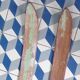 Pair of vintage wooden skis