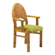 The Modern Scandinavian Oregon Pine Mid-Modern Dining Set - 4 Accent Chairs and 2 Armchairs