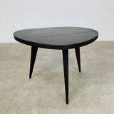 Tripod plant stand with compass feet, wood, 1950s