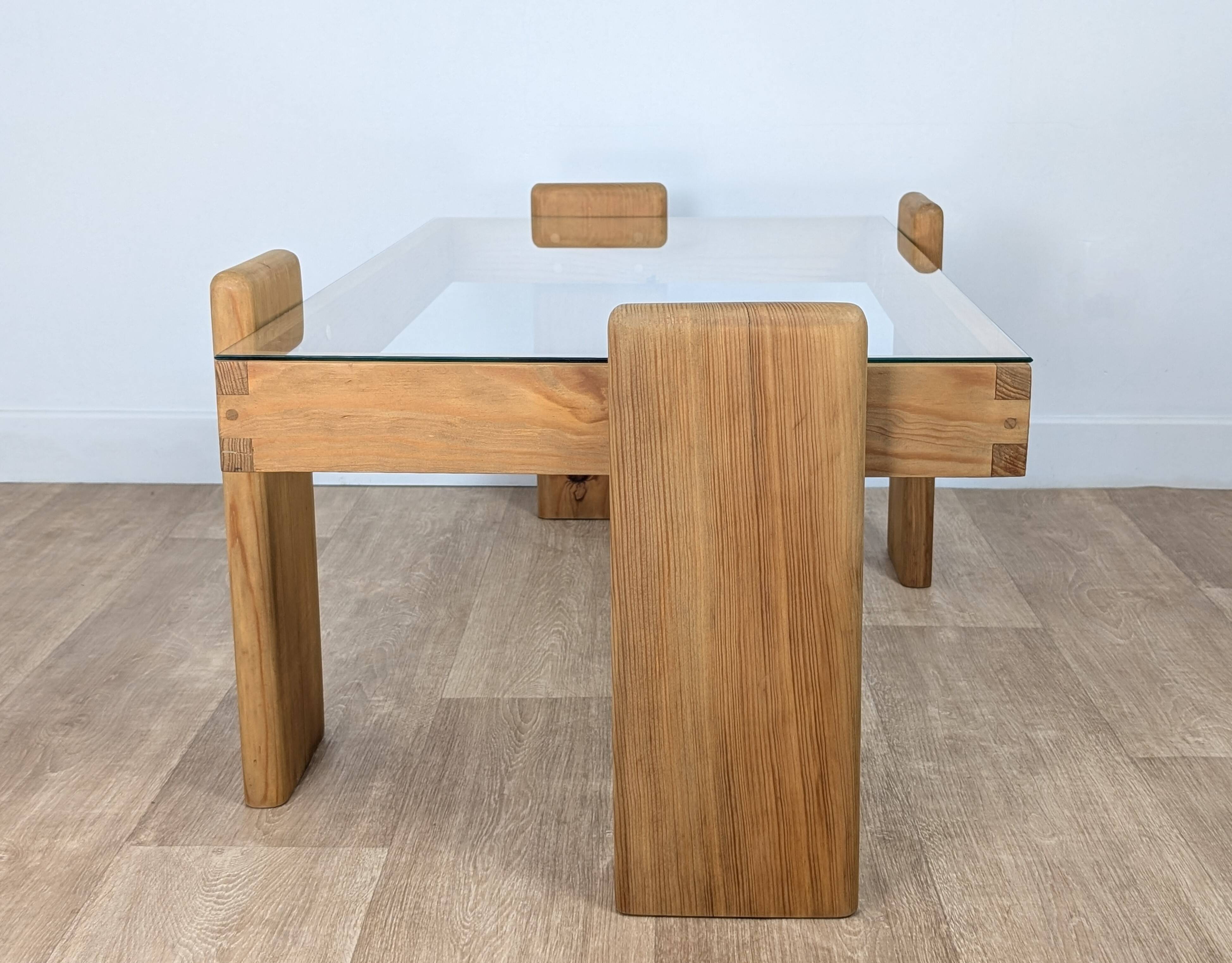 Solid pine coffee table