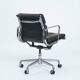Bureau Eames Softpad marron, chaise EA418 Herman Miller, années 1980