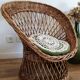 Pair of 70s rattan armchairs