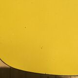 Duo of vintage formica mustard yellow stools