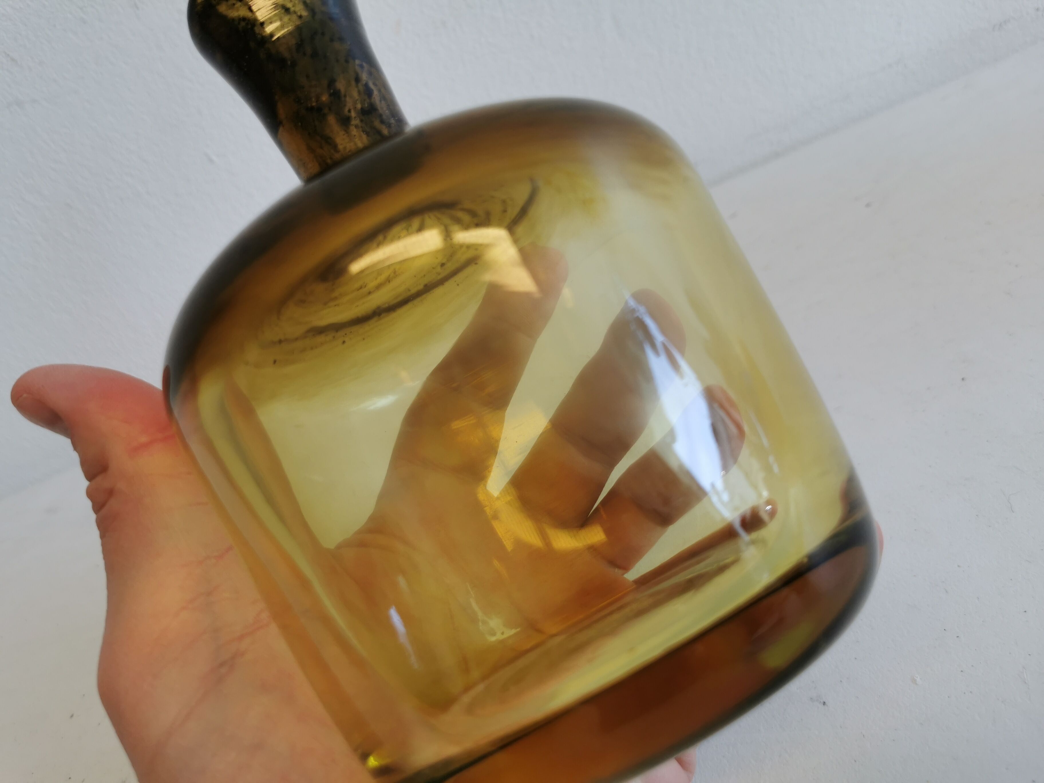 Vase designed by Gunner Ander, for Lindshammer glassworks, Sweden 1960