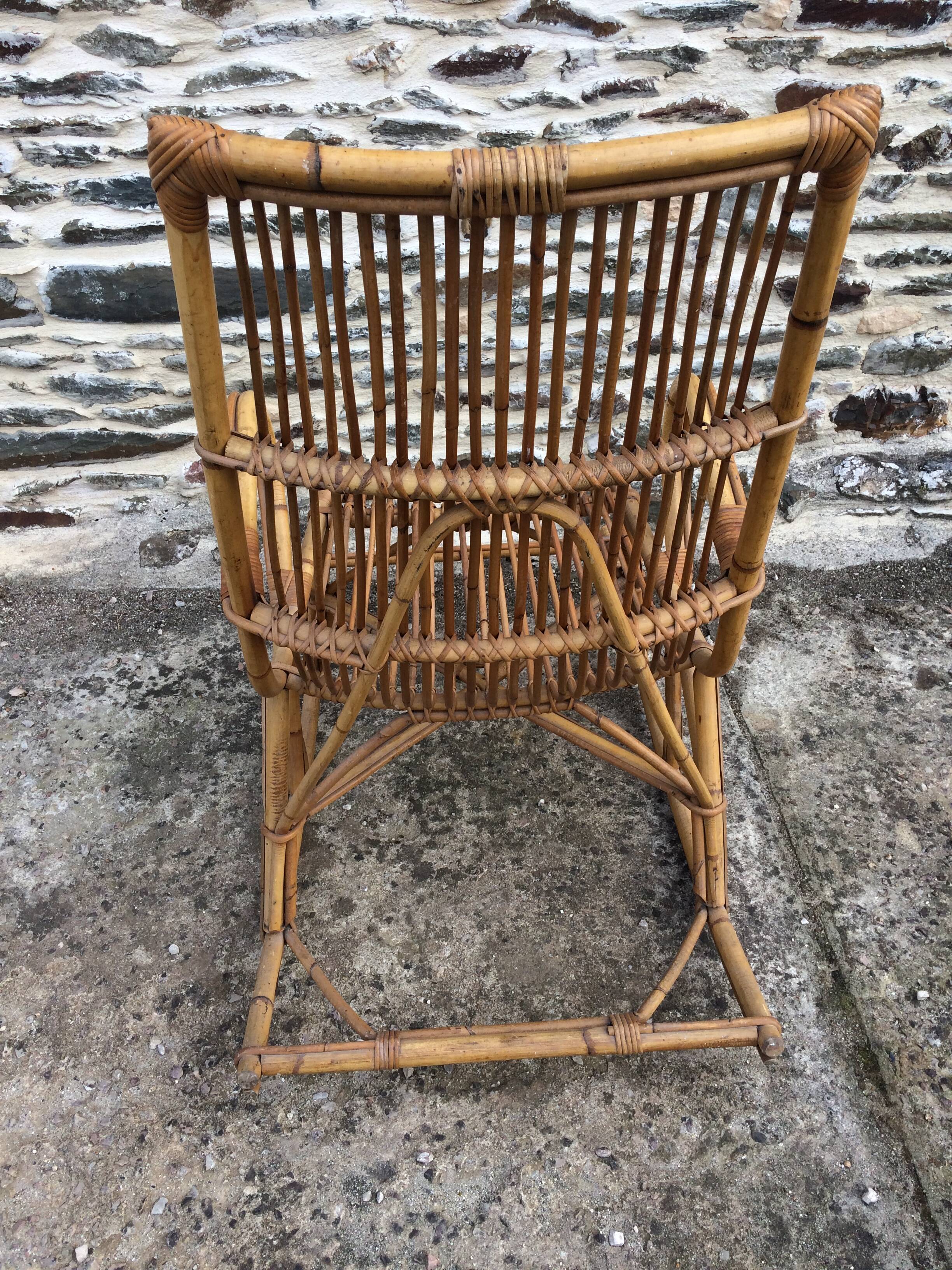 Rattan rocking chair