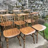 Set of 3 Baumann Menuet chairs