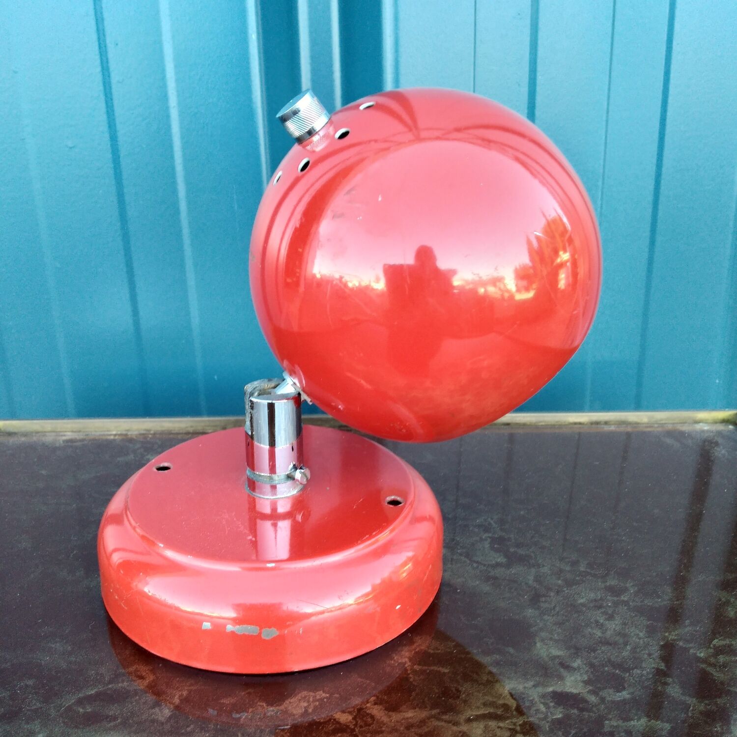 Red wall lamp 1960