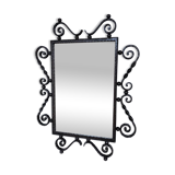 Brutalist wrought iron mirror 1940