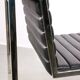 Vintage Bauhaus Black Chair in Chrome and Leatherette