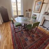 Vintage 1970s design table + 4 chairs || Unique piece