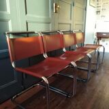4 Marcel Breuer design chairs, model B33