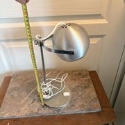 Old Vintage Retro Industrial Silver Metal Eyeball Lamp