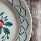 4 antique flat plates from Sarreguemines