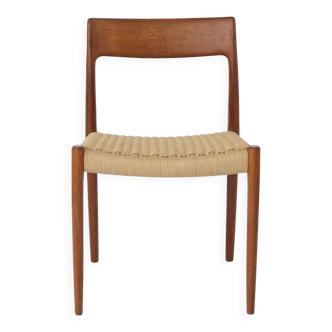 1 sur 16 Chaise Niels Otto Møller, modèle 77 – Teck et corde danoise des années 1960