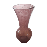 Biot bubbled glass vase