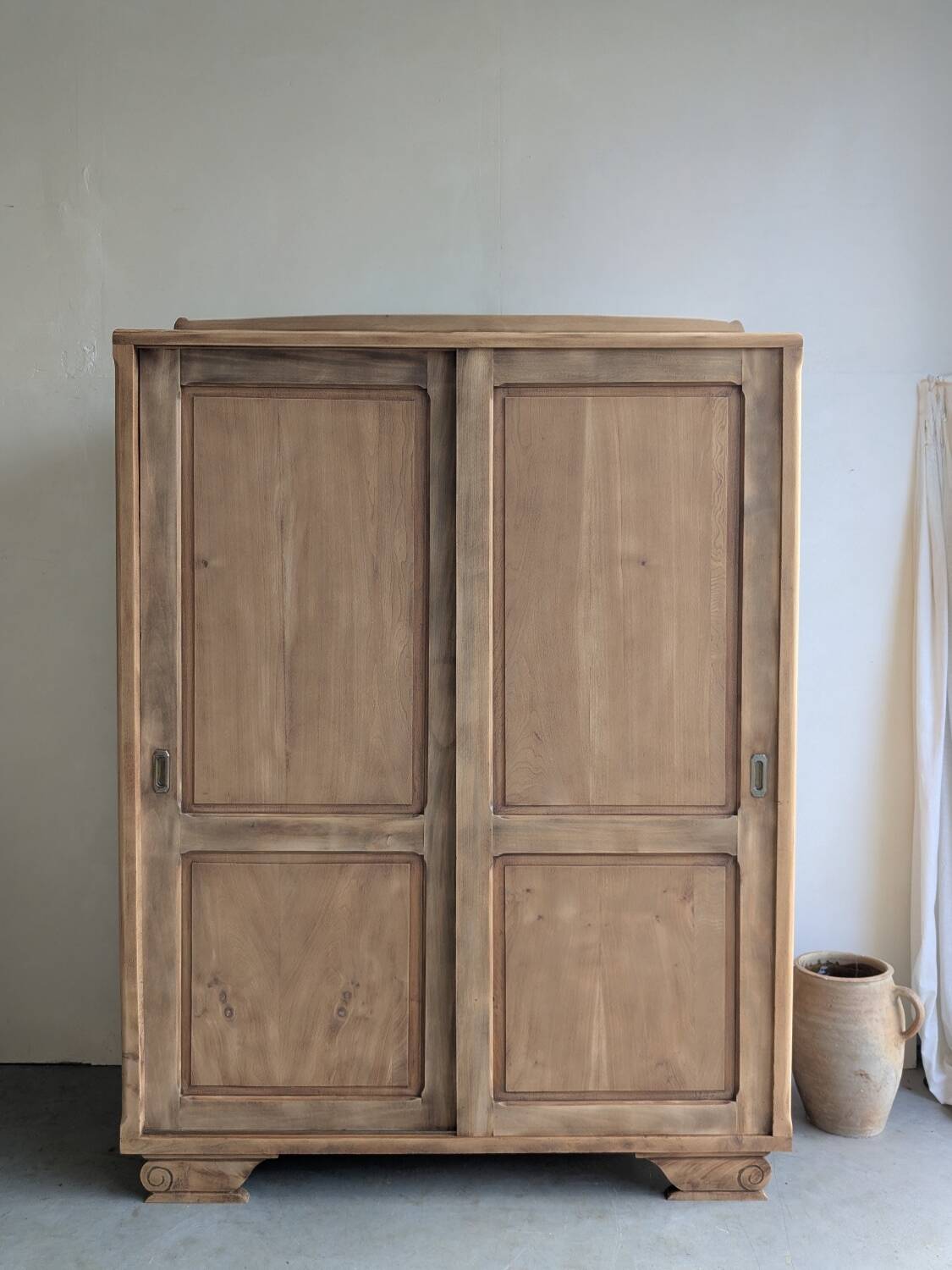 Solid elm wardrobe