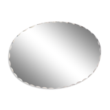 Old chissed oval mirror