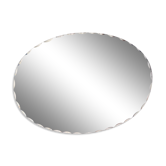 Old chissed oval mirror