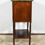 Small Chiffonnière Living Room Table in Mahogany, Louis XVI – 18th Century